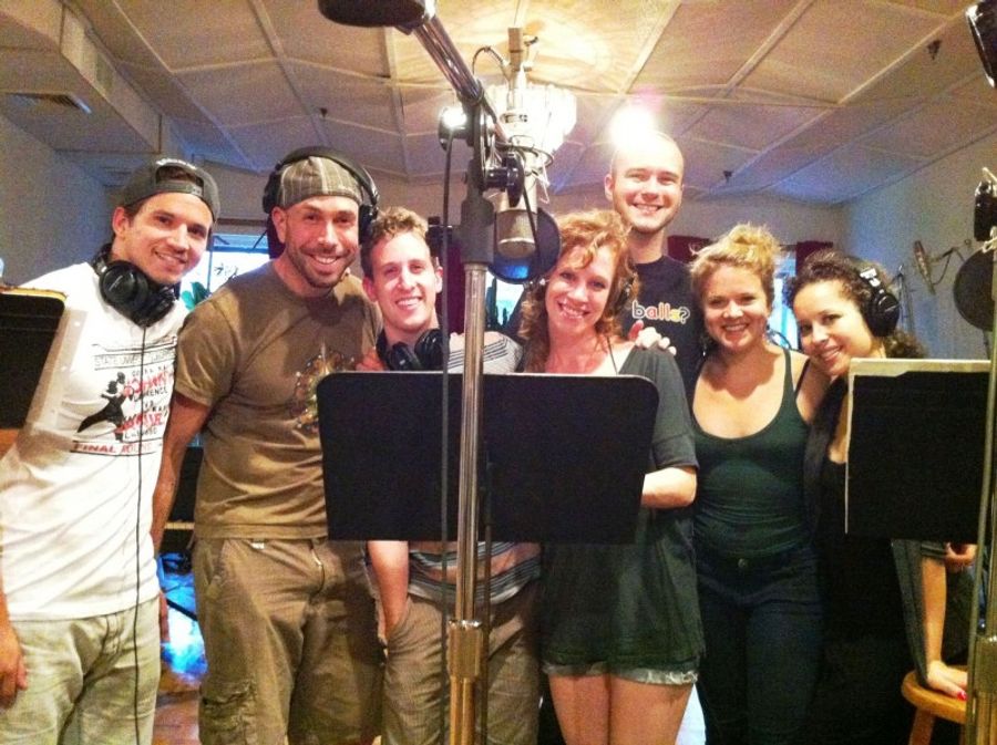 Photo Flash: The Cast of TRIASSIC PARQ in the Recording Studio Image