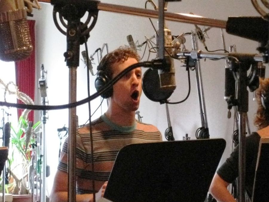 Photo Flash: The Cast of TRIASSIC PARQ in the Recording Studio Image