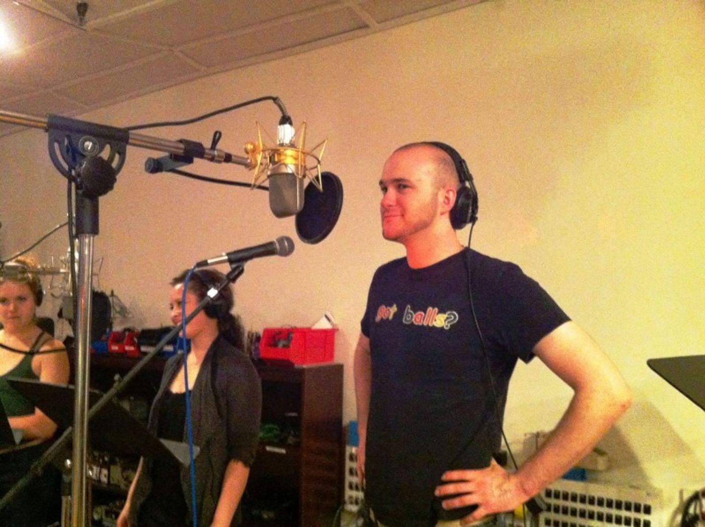 Photo Flash: The Cast of TRIASSIC PARQ in the Recording Studio  Image