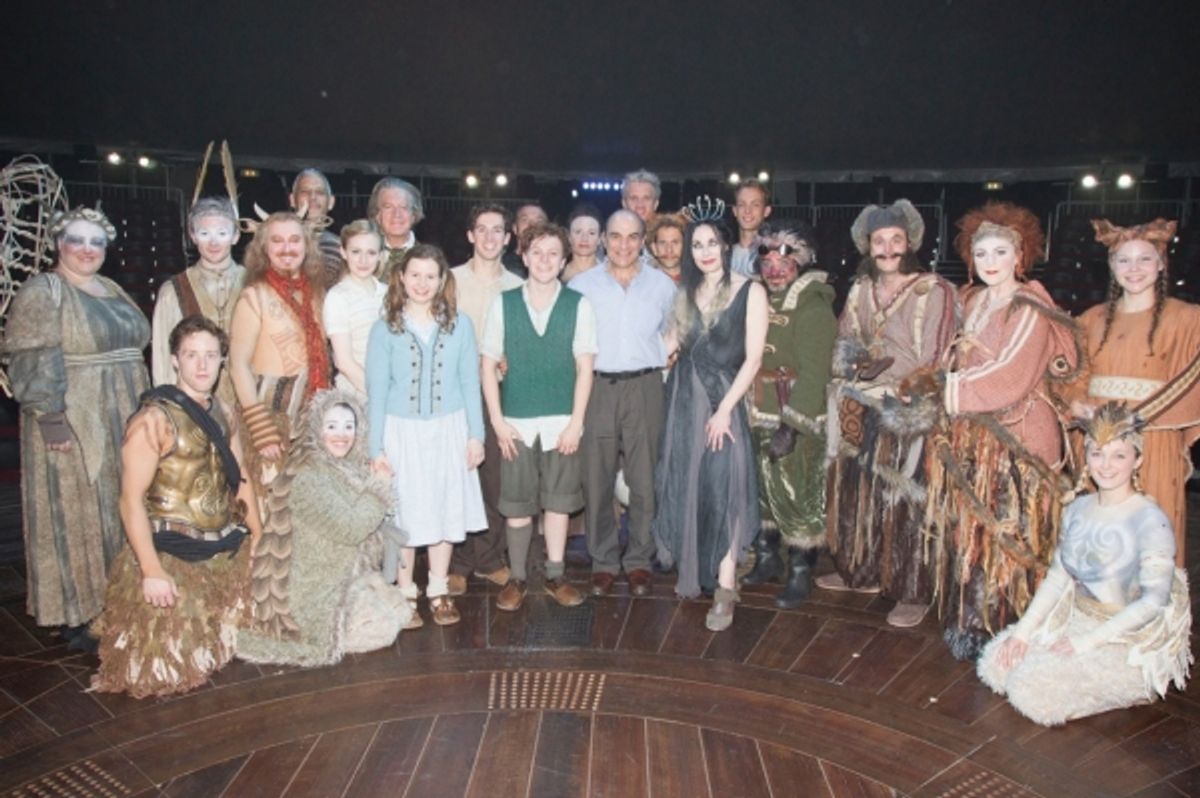 David Suchet with the Cast and Creative Team of THE LION, THE WITCH AND THE WARDROBE at 