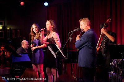 Frank Wildhorn, Laura Osnes and Melissa van der Schyff Photo