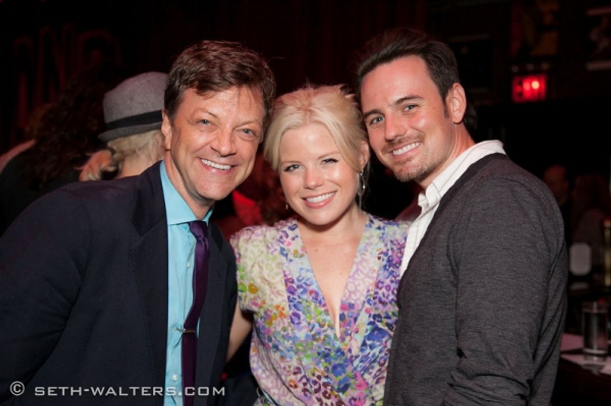 Jim Caruso, Megan Hilty and Brian Gallagher at 