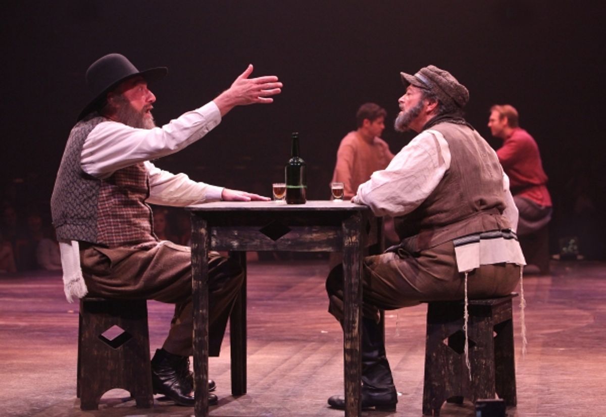 Ron Wisniski and Bob Amaral as Lazar Wolf and Tevye at 