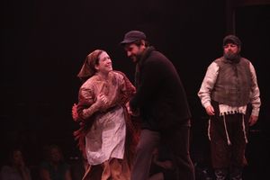 Leah Horowitz, Jordan Bondurant and Bob Amaral as Hodel, Perchik and Tevye @ BroadwayWorld Leah Horowitz, Jordan Bondurant and Bob Amaral as Hodel, Perchik and Tevye Photo