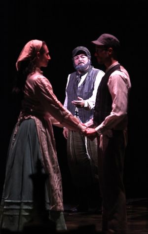 Lauren T. Mack, Bob Amaral and Allen E. Read as Tzeitel, Tevye and Motel @ BroadwayWorld Lauren T. Mack, Bob Amaral and Allen E. Read as Tzeitel, Tevye and Motel Photo