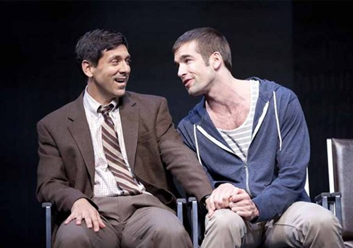Mickey Marcus (Michael Berresse, left) and Craig Donner (Tom Berklund) at 
