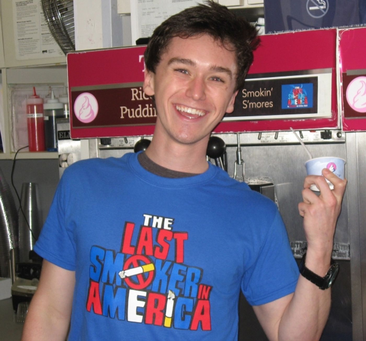 Photo Flash: LAST SMOKER IN AMERICA Cast Celebrates Tasti D-Lite Treat!  Image