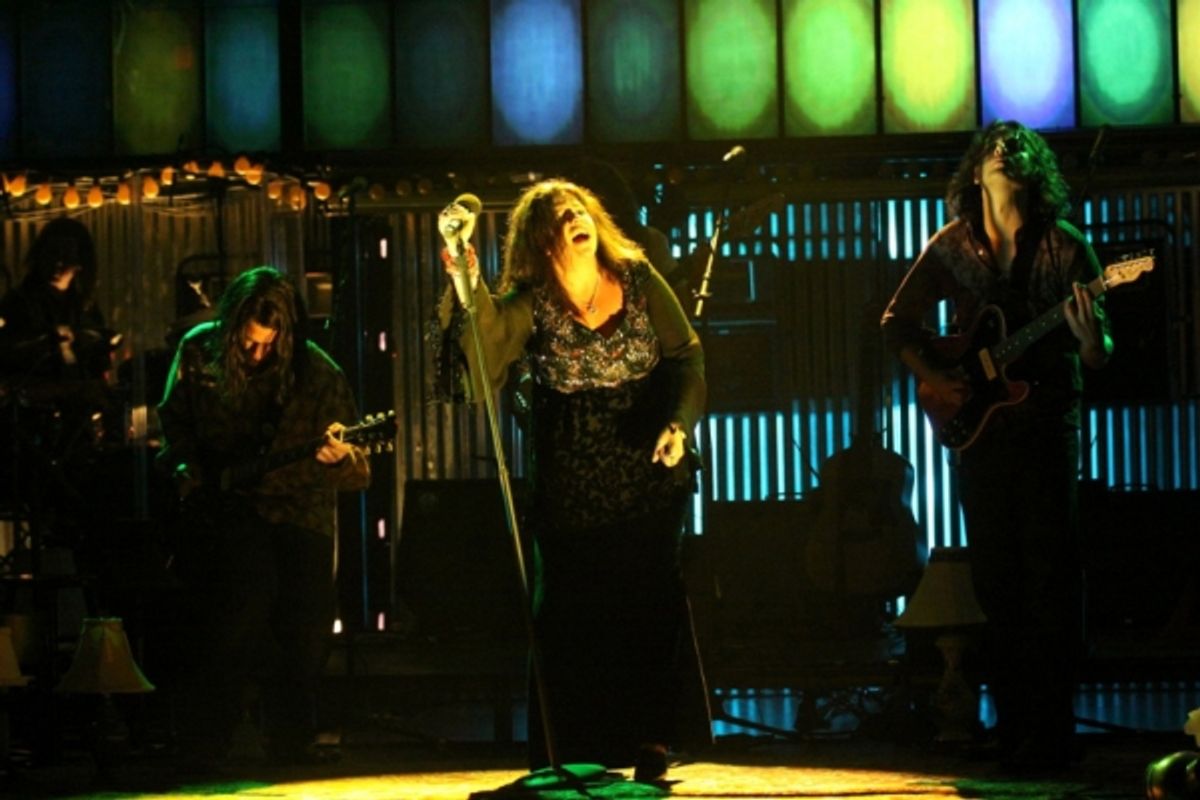 Mary Bridget Davies as Janis Joplin in the Cleveland Play House production of One Night with Janis Joplin written and directed by Randy Johnson, which comes to Arena Stage at the Mead Center for American Theater September 28-November 4, 2012. Photo by Jan at 