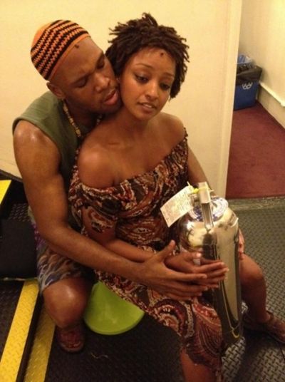 THE BOOK OF MORMON's Asmeret Ghebremichael and Michael James Scott Ã¢â‚¬Â@as Photo