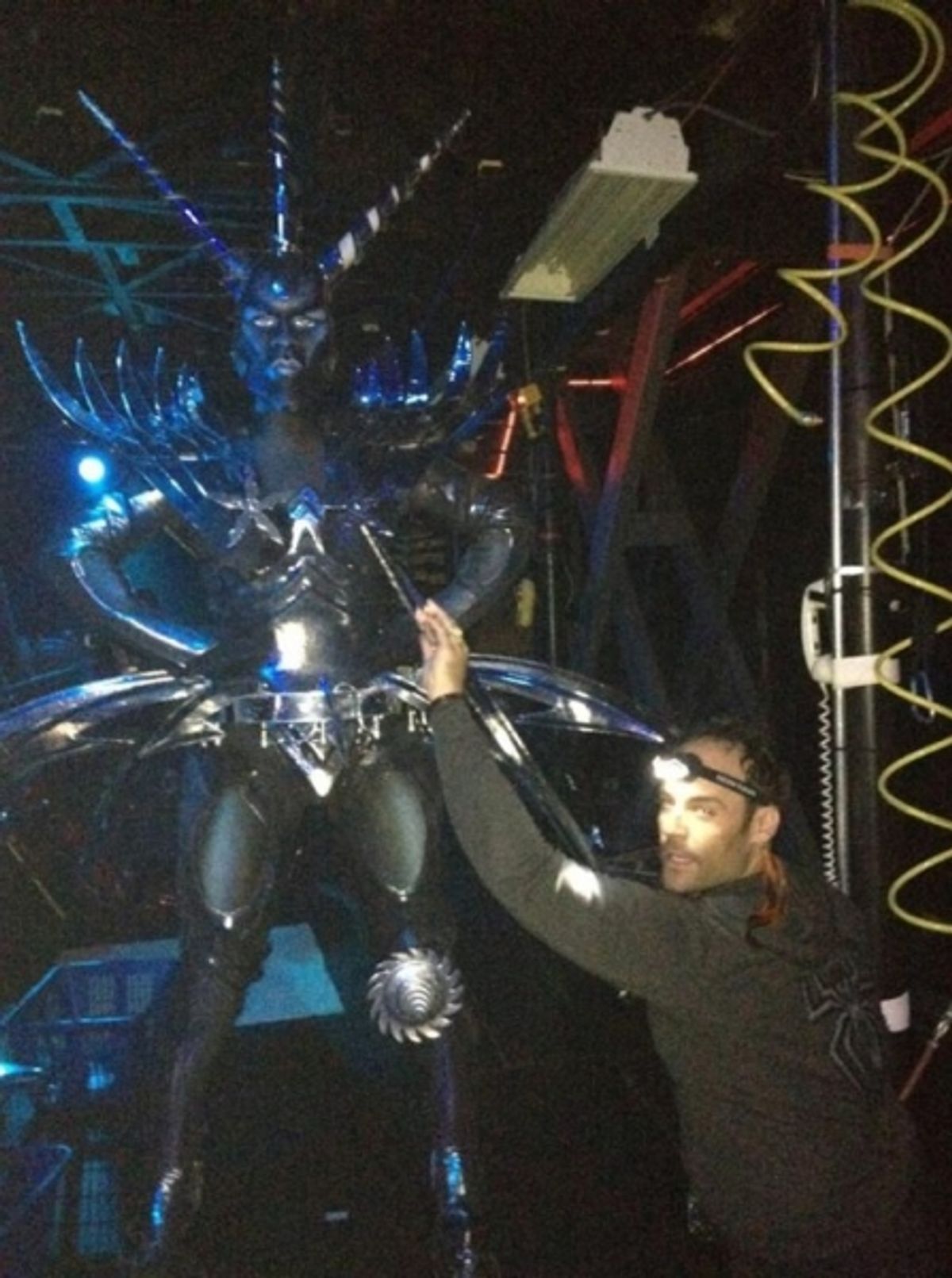 SPIDER-MAN's Brandon Rubendall Ã¢â‚¬Âand Company @brubendall Swiss Miss slices her way into #SIP with @IsabelXKeating. How's that for a headline?? @broadwayworld @jimmyfallon http://pic.twitter.com/X2cdNUuf at 