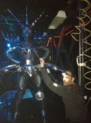 SPIDER-MAN's Brandon Rubendall â€Âand Company @brubendall Swiss Miss slices her way into #SIP with @IsabelXKeating. How's that for a headline?? @broadwayworld @jimmyfallon http://pic.twitter.com/X2cdNUuf @ BroadwayWorld SPIDER-MAN's Brandon Rubendall â€Âand Company @brubendall Swiss Miss slic Photo