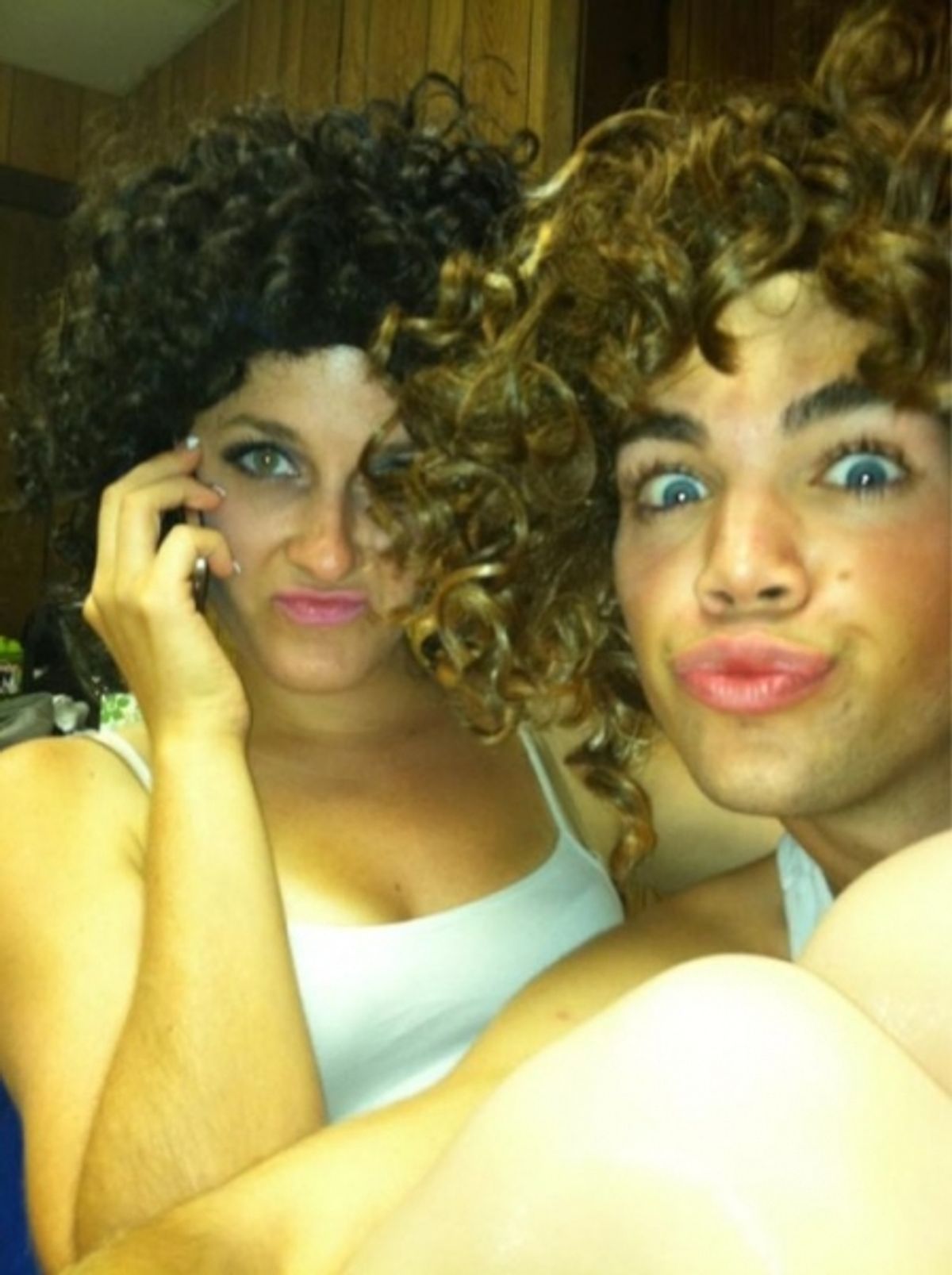 RWS Associates' Kennywood Cast's Shayne Patrick and Company Ã¢â‚¬Â@bambishea Loungin in our backwards wigs! #SIP #TypicalDay #Kennywoodcast @RWS_Associates @whitekasstle http://pic.twitter.com/vzBGtuR5 at 