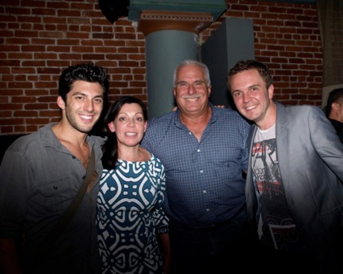 Steve Mazurek and his parents with Shane Scheel at 