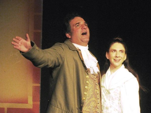 Steve Lobis of Morrisville (left) and Allison Deratzian of New Wales costar as Foundi Photo
