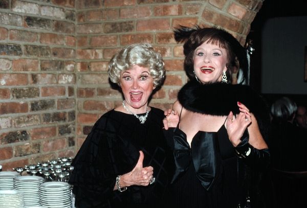 Phyllis Diller and Ruth Warrick in  New York City New York. October 1982 Photo