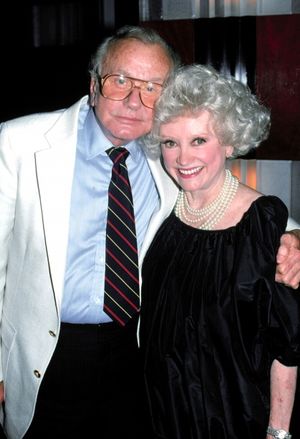 Jack Parr and Phyllis Diller  in New York City.  June 1989 Photo