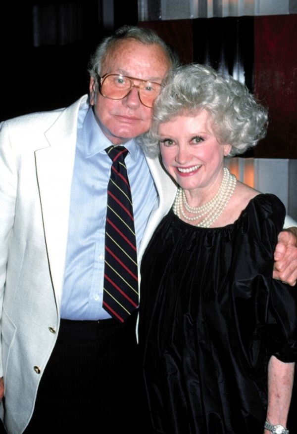 Jack Parr and Phyllis Diller  in New York City.  June 1989 Photo