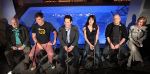 Ed Asner, Michael Shannon, Paul Rudd, Kate Arrington and director Dexter Bullard  Photo