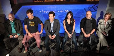 Ed Asner, Michael Shannon, Paul Rudd, Kate Arrington and director Dexter Bullard  Photo
