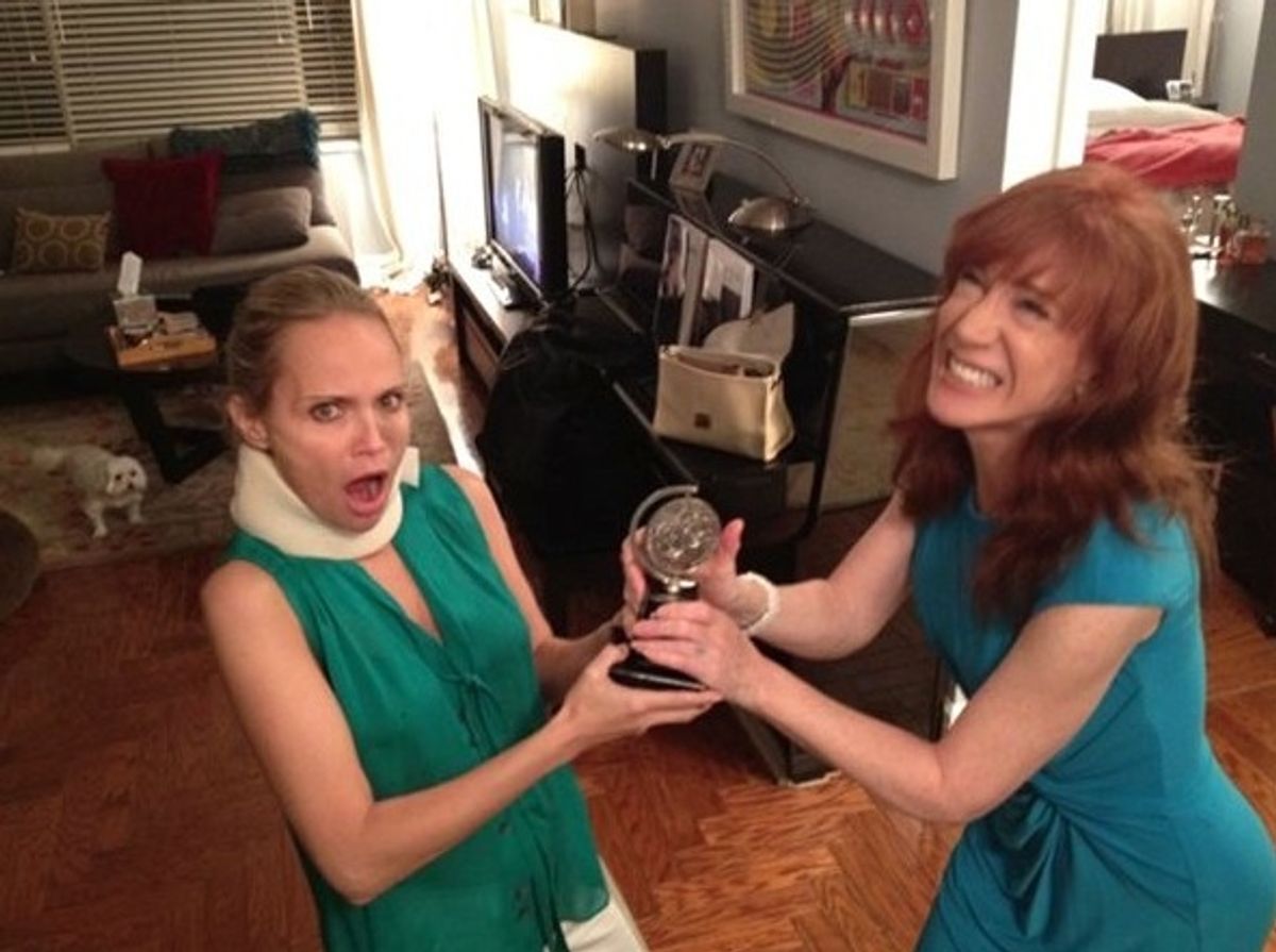 Kristin Chenoweth Spends Recovery Time with Kathy Griffin! at 