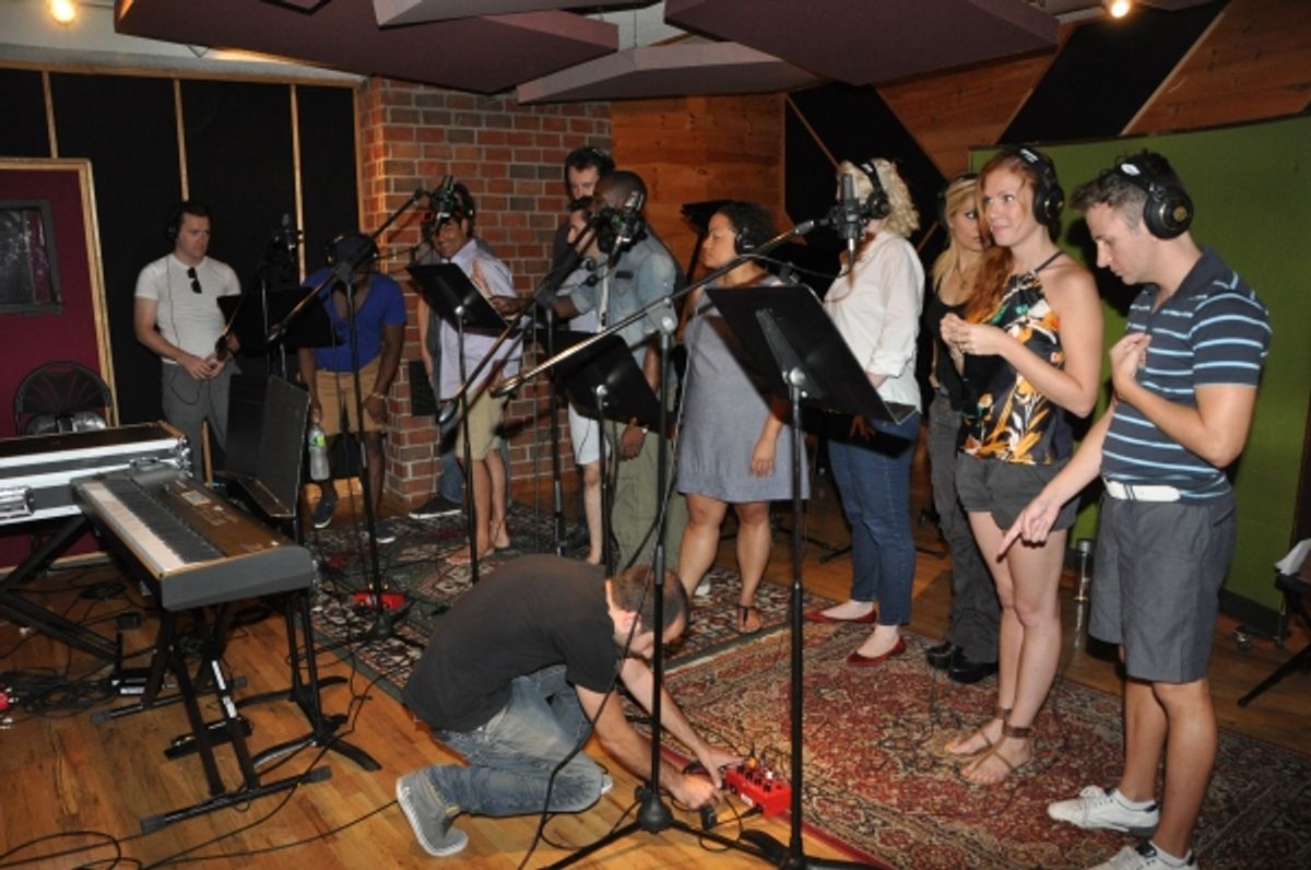 Jared Bradshaw, Angelo Rios, Peter Gregus, Quinn Van Antwerp, Russell Fisher, John Edwards, Angela Birchett, Stephanie Estes, Orfeh, Candi Boyd and Courter Simmons at 