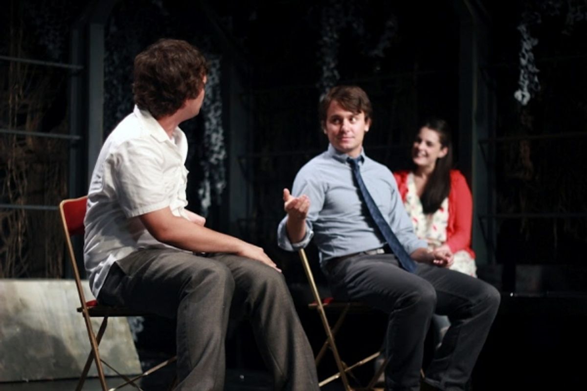 Hunter Nelson and Chris Principe of The IMPROVISED Play are two Southern gentlemen talkin' business at 