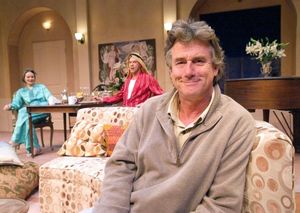 Foreground: Director Andrew Barnicle. Background: Julie Granata and Joseph Fuqua @ BroadwayWorld Foreground: Director Andrew Barnicle. Background: Julie Granata and Joseph Fuqua Photo