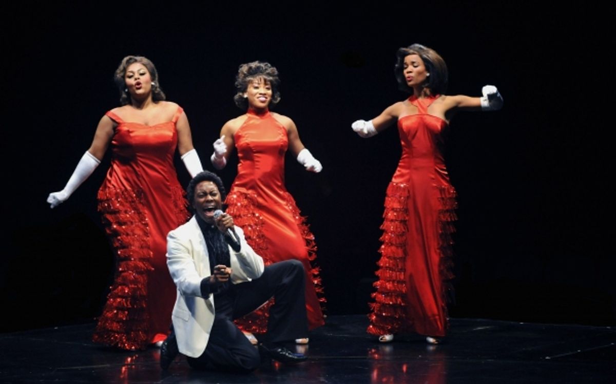 
Jimmy and the Dreamettes: Raena White (Effie), Rashidra Scott (Lorrell Robinson), Britney Coleman (Deena) and Eric Lajuan Summers (James Thunder Early) at 