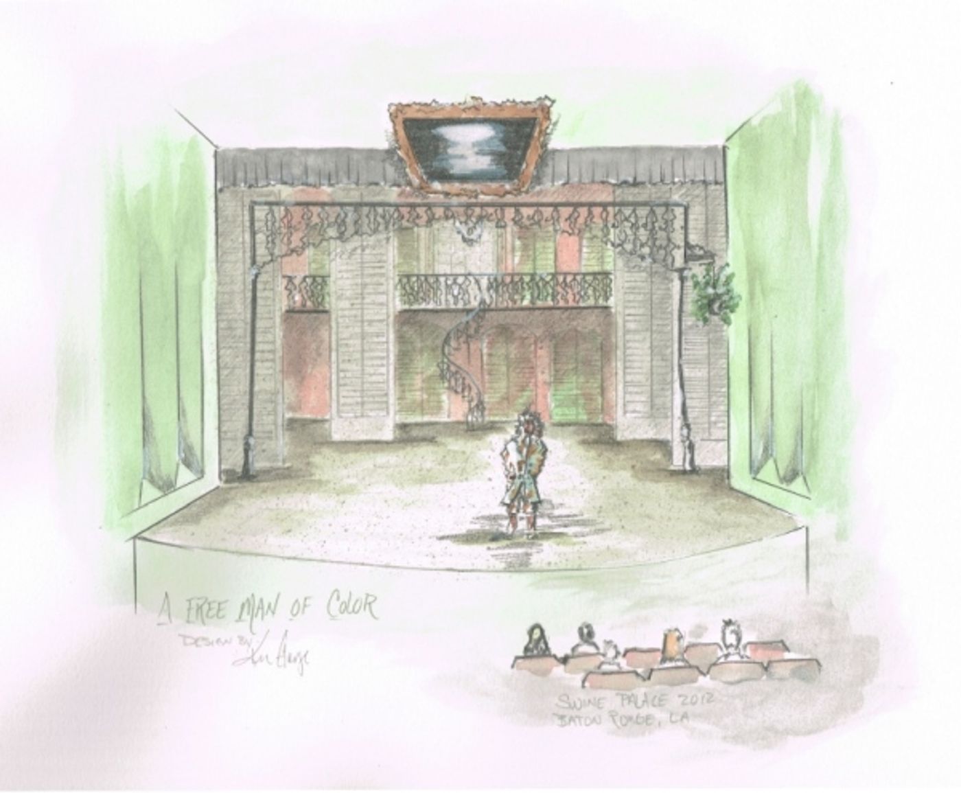 Photo Flash: Costume and Set Renderings from Swine Palace's A FREE MAN OF COLOR  Image