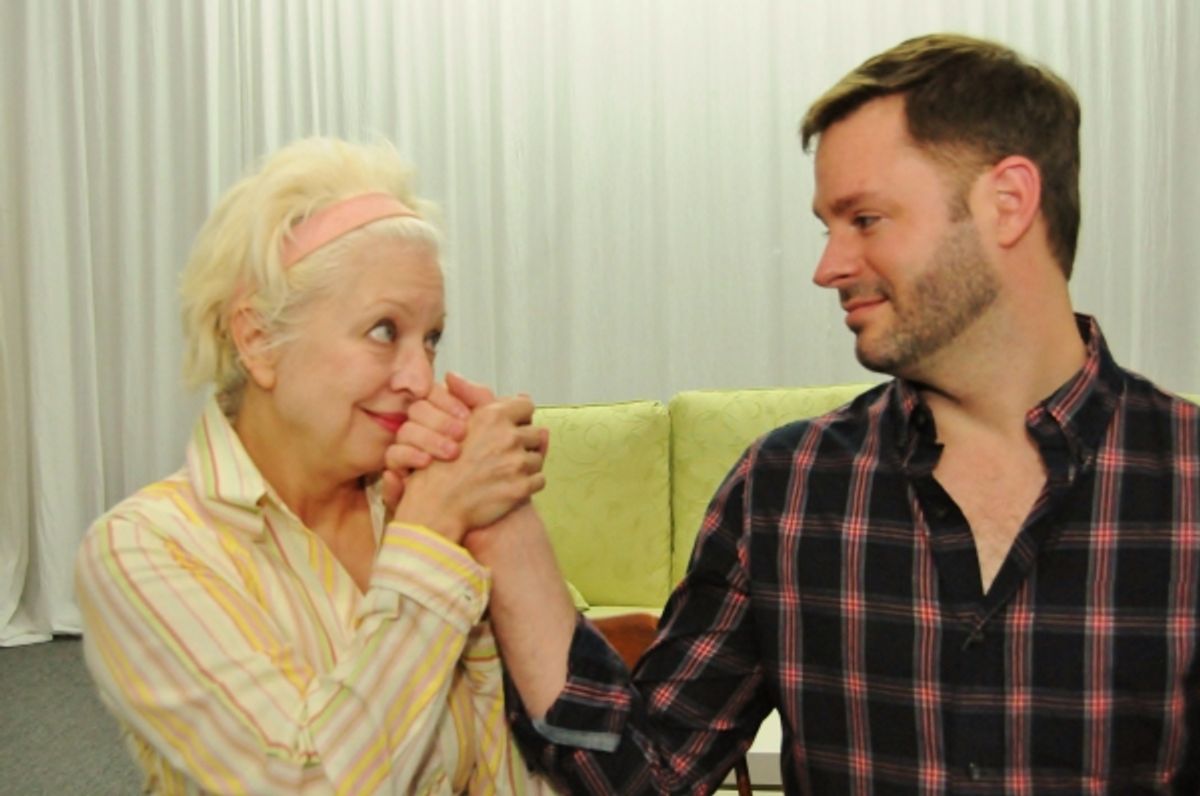 Tek Wilson as Arlene & Brad Goertz as Adam. at 