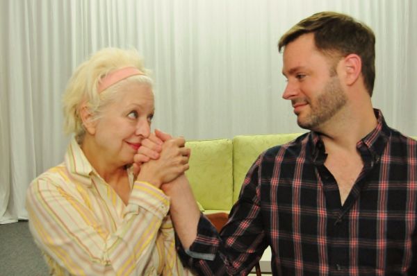 Tek Wilson as Arlene & Brad Goertz as Adam. Photo