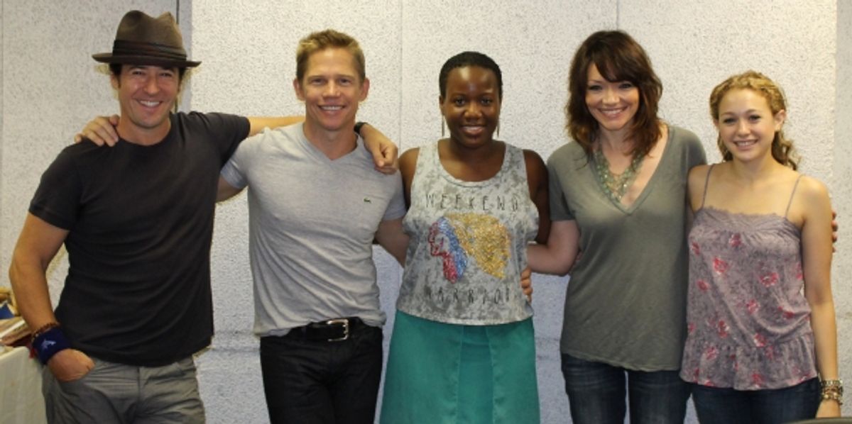 Rob Morrow, Jack Noseworthy, Anastacia McClesky, Katrina Lenk and Jill Schackner at 