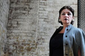 Paulette Oliva as Ms. Lionetti casts an ominous glance at the camera, as she begins to get inventive with her menu. @ BroadwayWorld Paulette Oliva as Ms. Lionetti casts an ominous glance at the camera, as she begins t Photo