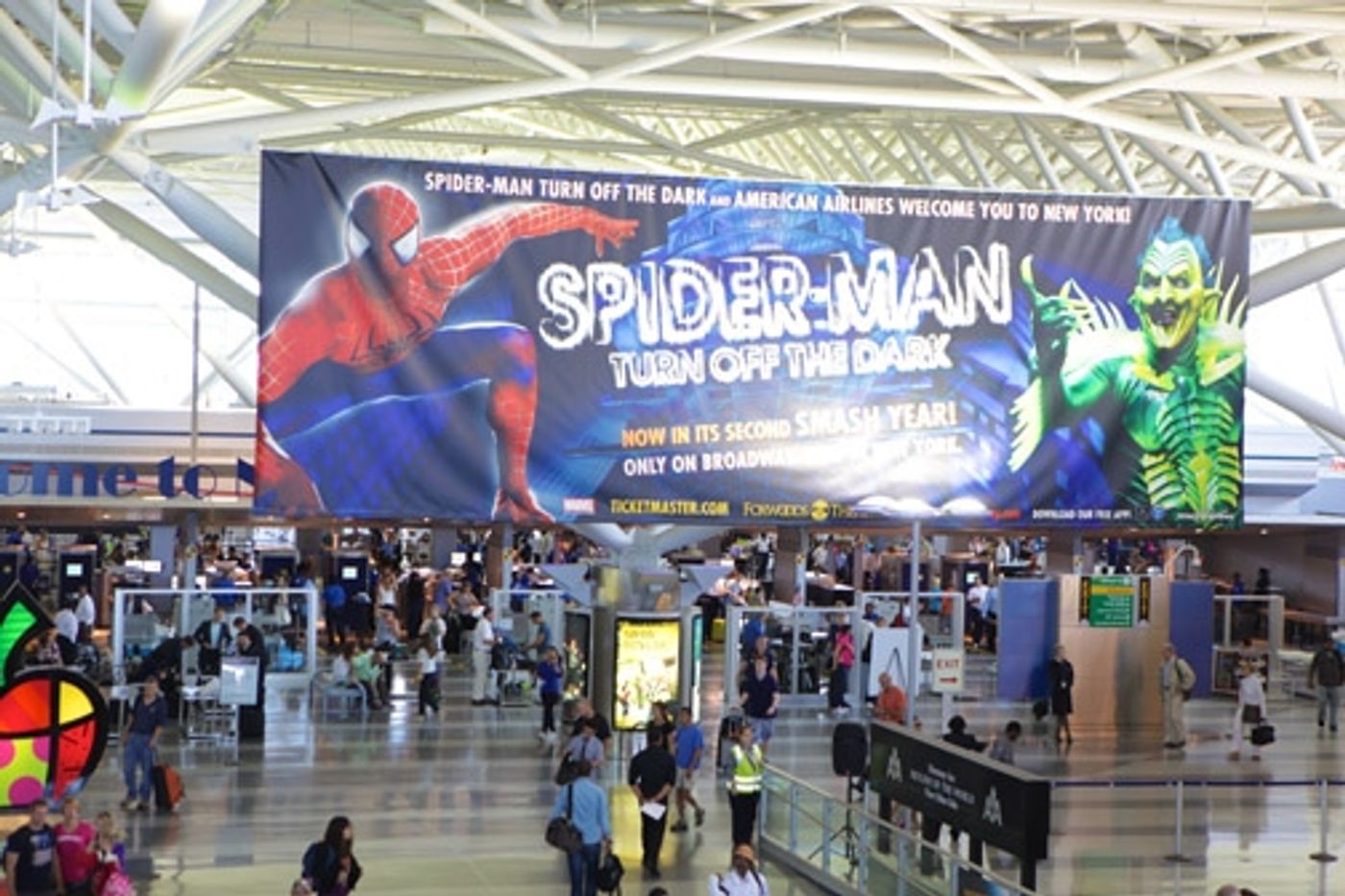 Photo Flash: SPIDER-MAN Cast Performs at JFK Airport! Photo Flash: SPIDER-MAN Cast Performs at JFK Airport! Image