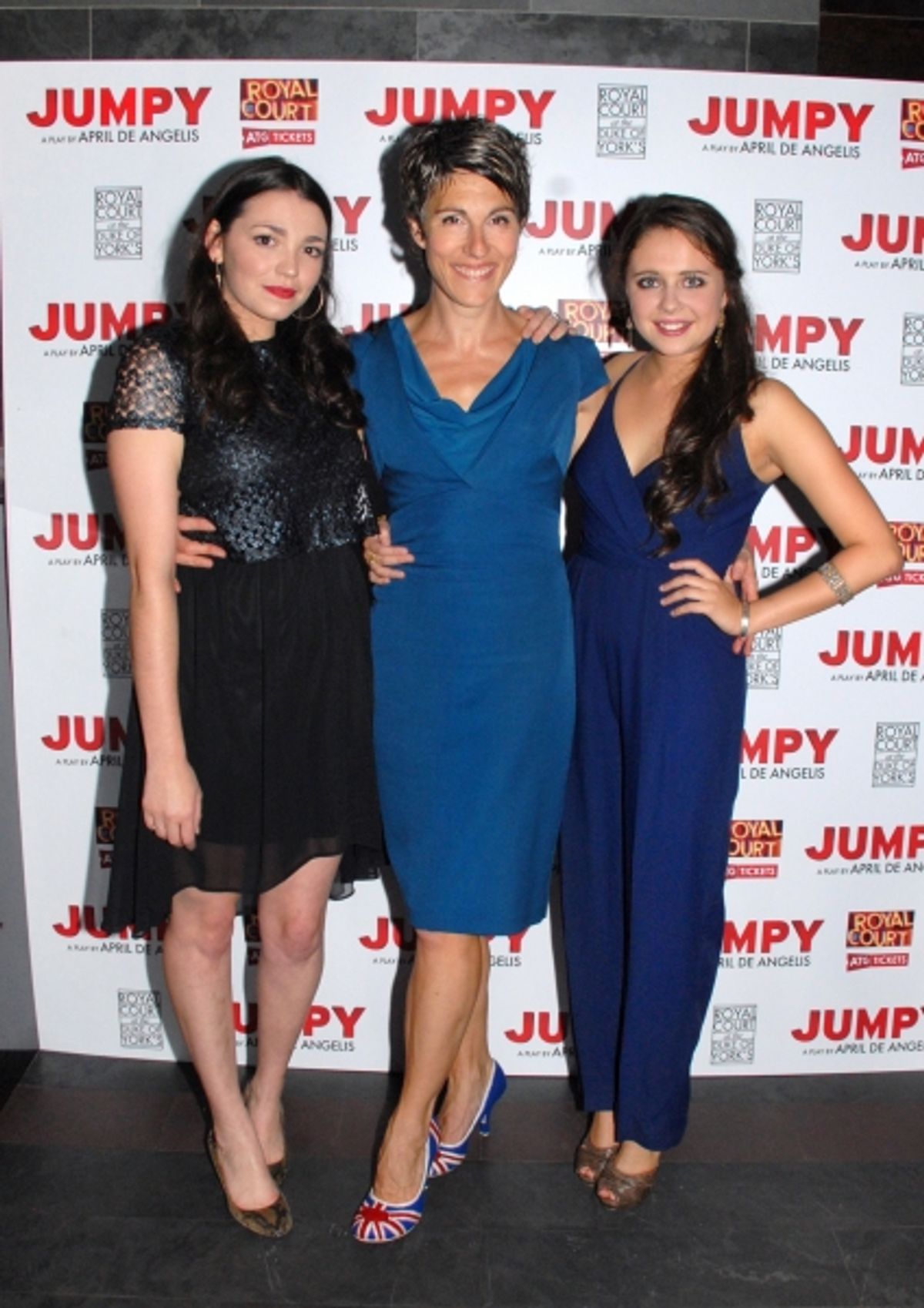  Seline Hizli-Lyndsey, Tamsin Greig-Hilary and Bel Powley-Tilly at 