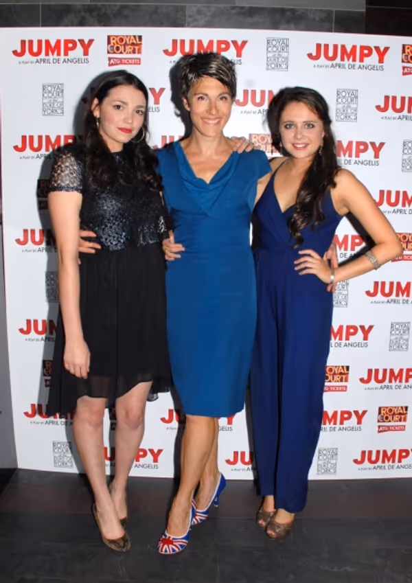  Seline Hizli-Lyndsey, Tamsin Greig-Hilary and Bel Powley-Tilly Photo