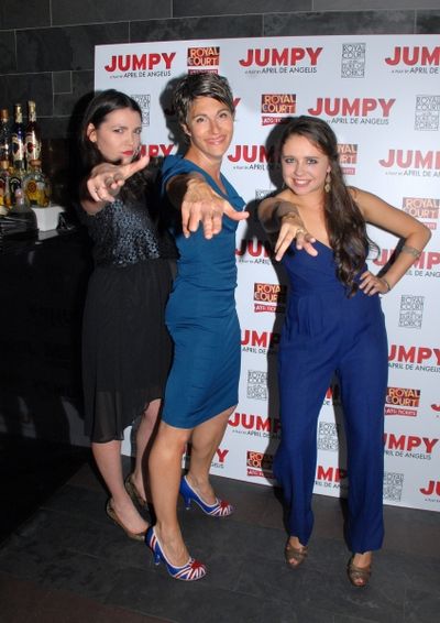  Seline Hizli-Lyndsey, Tamsin Greig-Hilary and Bel Powley-Tilly Photo