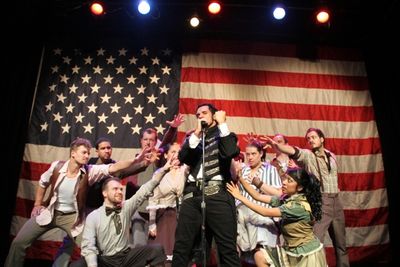 Eric Olson and the Cast of BLOODY, BLOODY ANDREW JACKSON
 Photo
