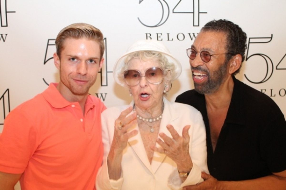 Hunter Ryan Herdlicka, Elaine Stritch, and Maurice Hines at 