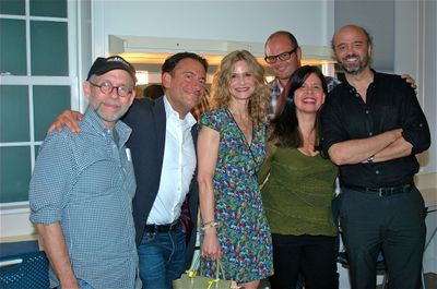 Bob Balaban, Eugene Pack, Kyra Sedgwick, Chris Bauer, Dale Reyfel and Scott Adsit Photo