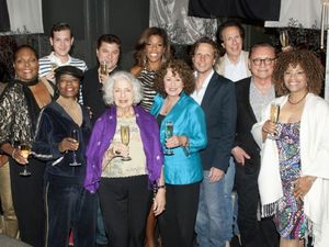 Front row: Denise Perrier, Lady Mem'Fis, Faith Winthrop, Linda Kosut, Robert Kotonly, Photo