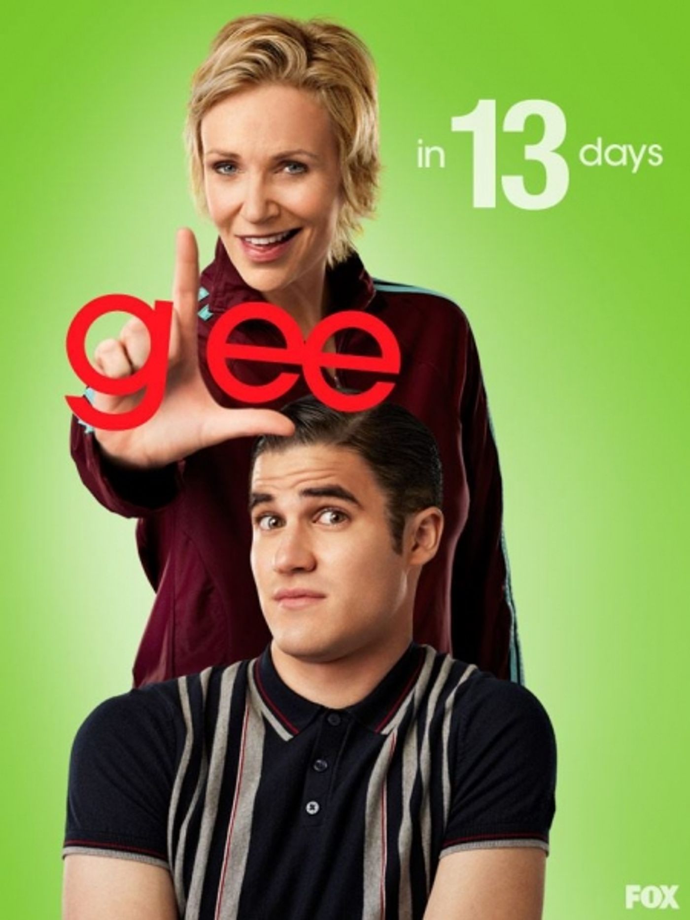 Photo Flash: Darren Criss and Jane Lynch Kick Off Countdown to GLEE Season 4 Premiere!  Image
