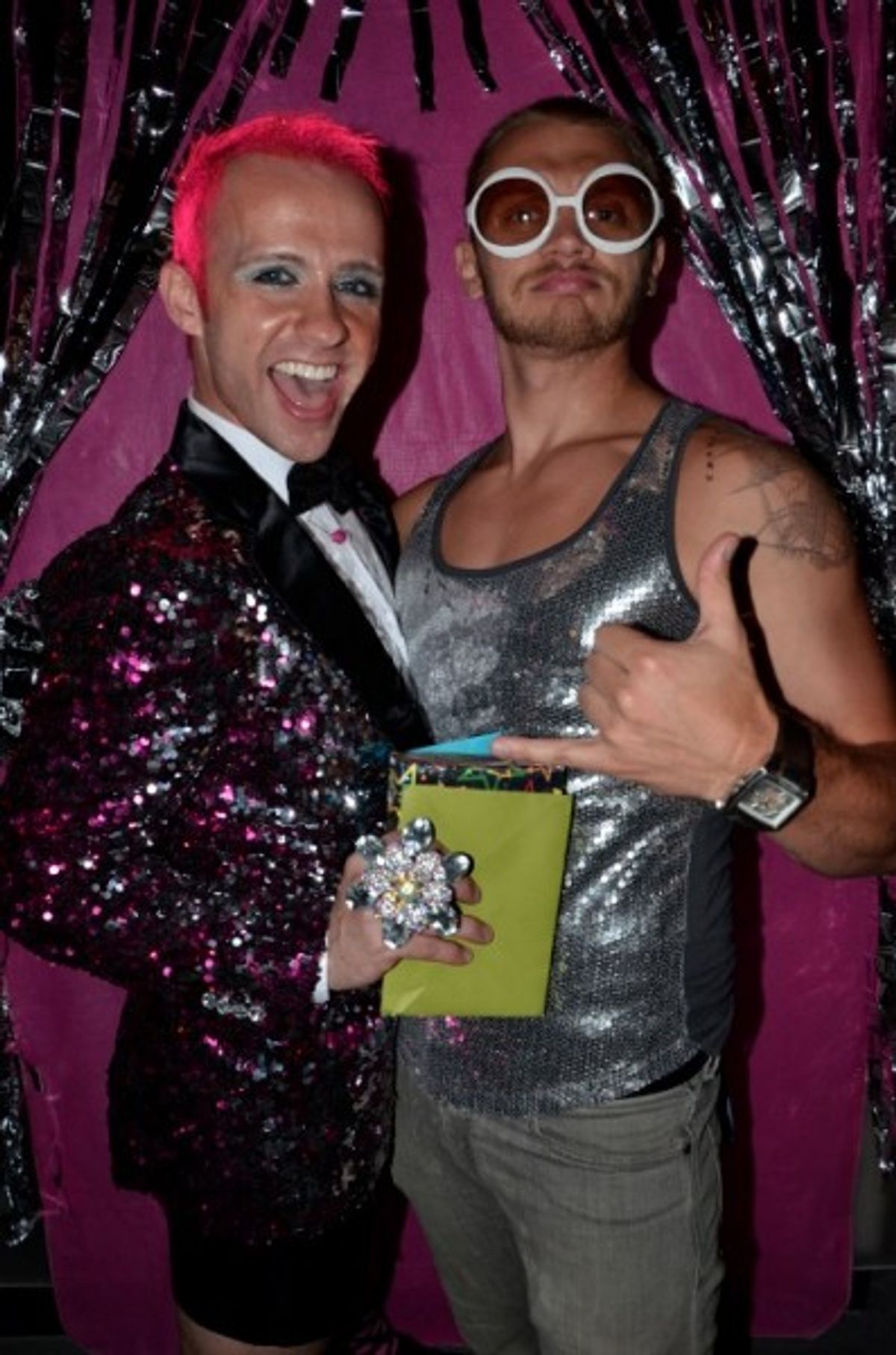 Marty Thomas and HAIR's Matt DeAngelis at 