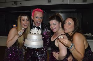 Marty and the divas with the cake @ BroadwayWorld Marty and the divas with the cake Photo