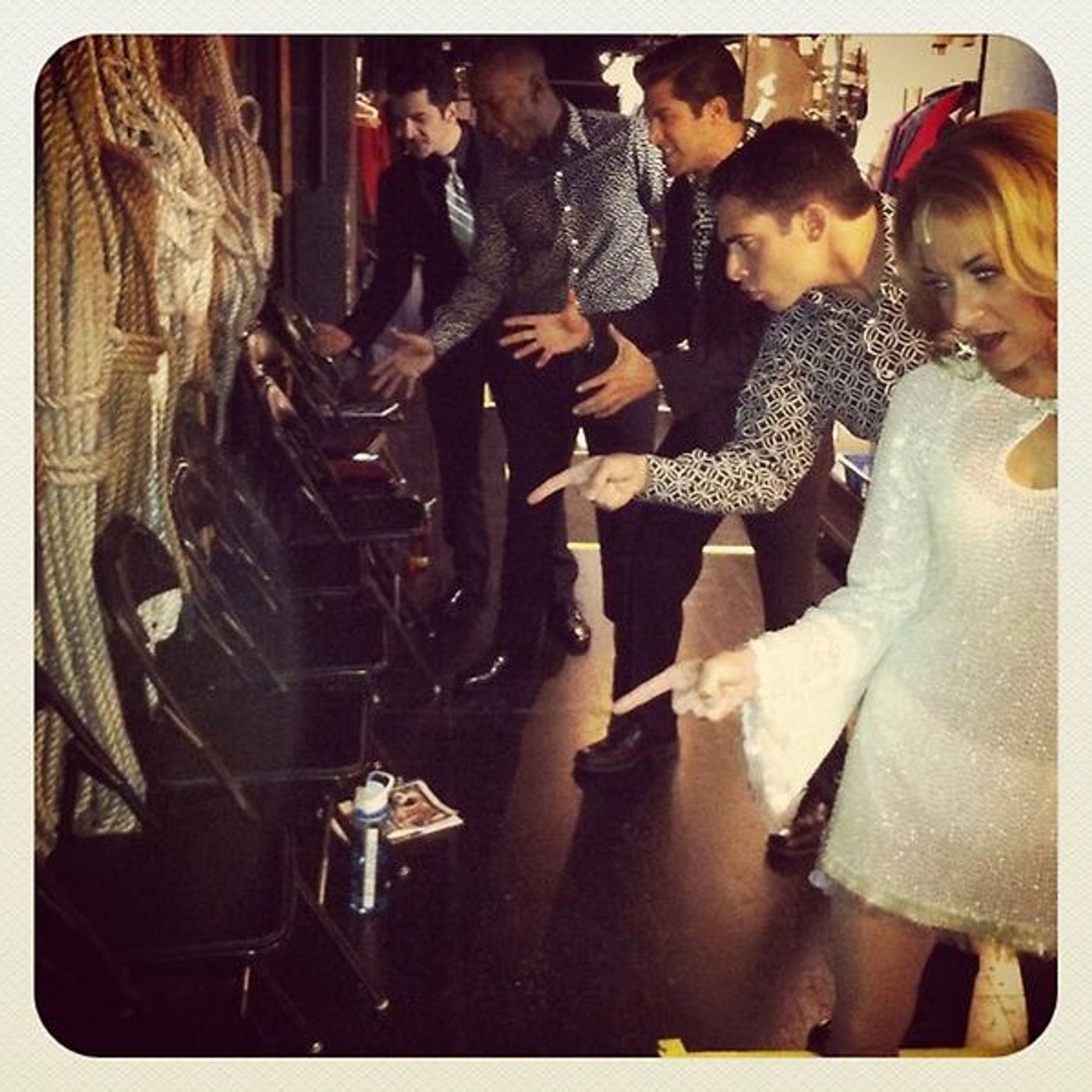 Photo Flash: Saturday Intermission Pics, Sept 1 - 'Barack Obama' Visits EVITA, 600 Shows for MORMON and More!  Image