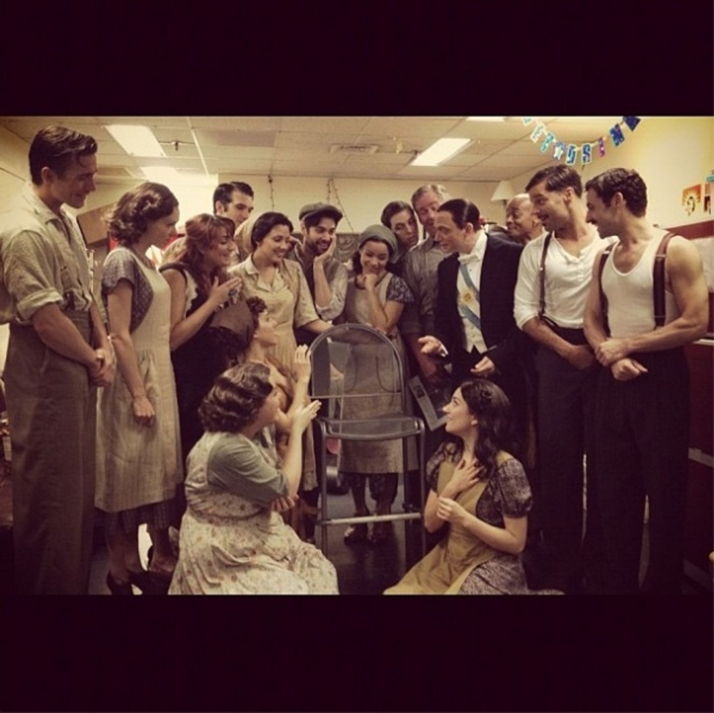 Photo Flash: Saturday Intermission Pics, Sept 1 - 'Barack Obama' Visits EVITA, 600 Shows for MORMON and More!  Image