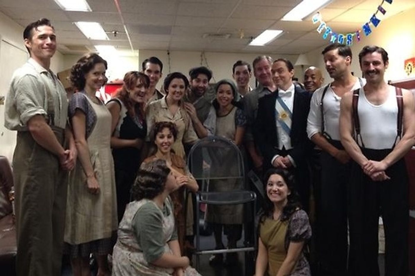 Photo Flash: Saturday Intermission Pics, Sept 1 - 'Barack Obama' Visits EVITA, 600 Shows for MORMON and More!  Image