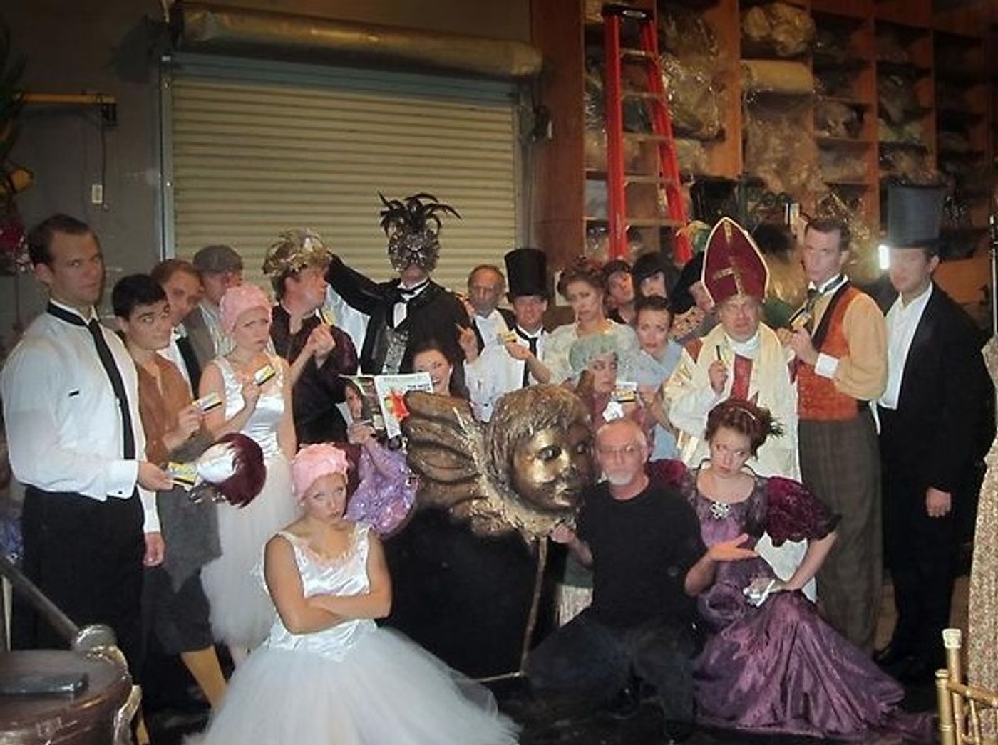 Photo Flash: Saturday Intermission Pics, Sept 1 - 'Barack Obama' Visits EVITA, 600 Shows for MORMON and More!  Image