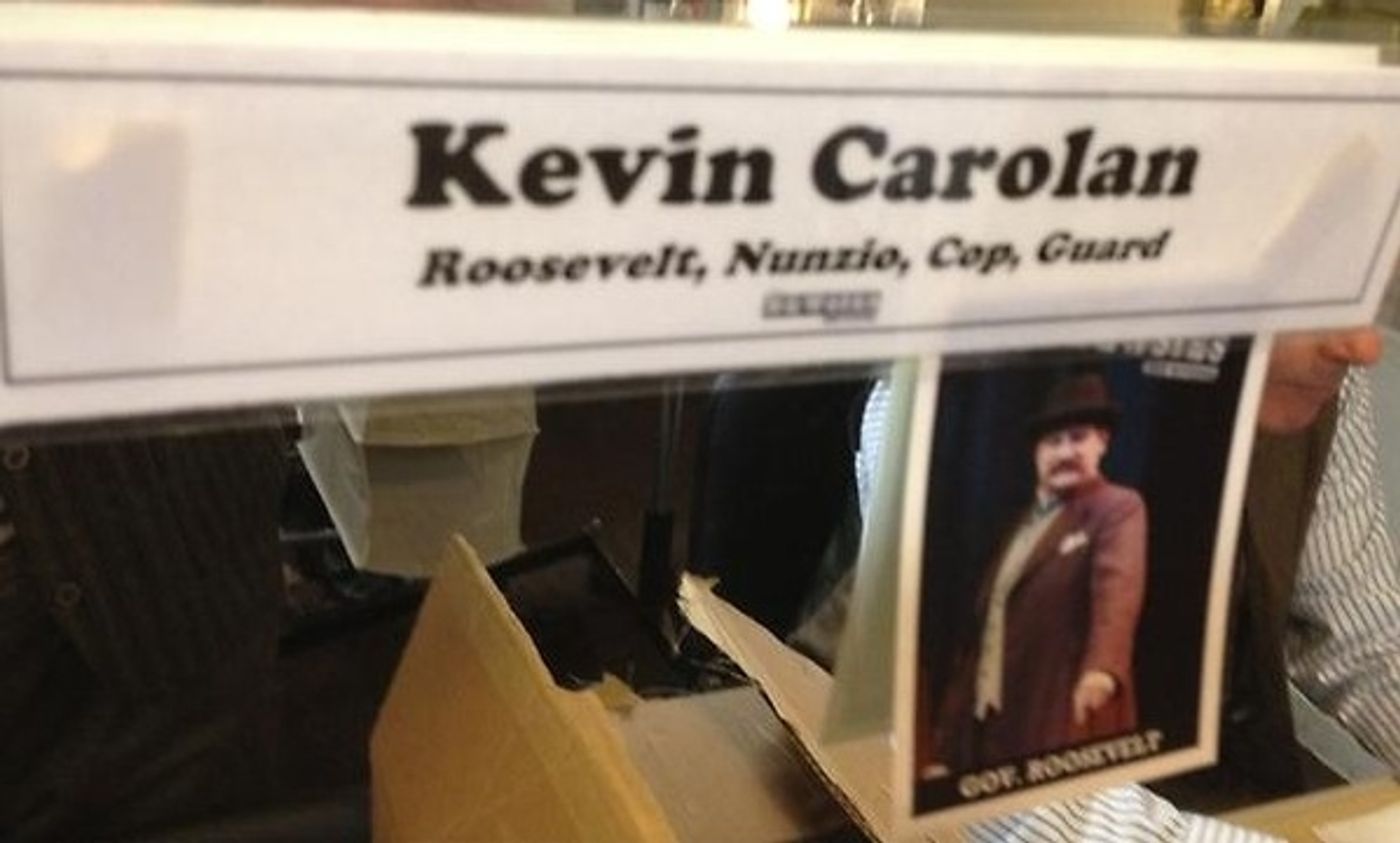 Photo Flash: Saturday Intermission Pics, Sept 1 - 'Barack Obama' Visits EVITA, 600 Shows for MORMON and More!  Image