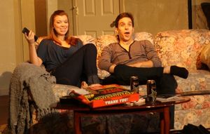  Erin Hildebrandt (Sarah) and Michael Lopetrone (Alex) enjoy making fun of Project Ru Photo